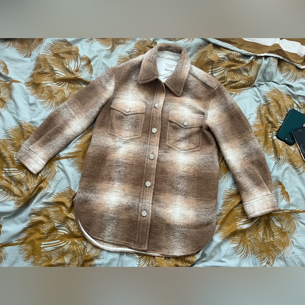 Lululemon Ganna plaid tan brown S